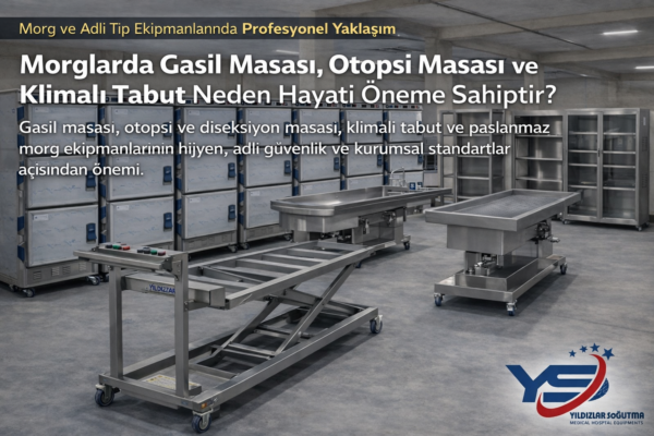 Morg dolabı, cenaze muhafaza işlemlerinde hijyenik ve güvenli saklama sağlamak için kullanılan soğutmalı morg sistemidir.
